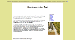 Desktop Screenshot of hochdruckreiniger-test.org