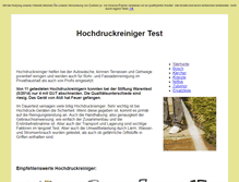 Tablet Screenshot of hochdruckreiniger-test.org